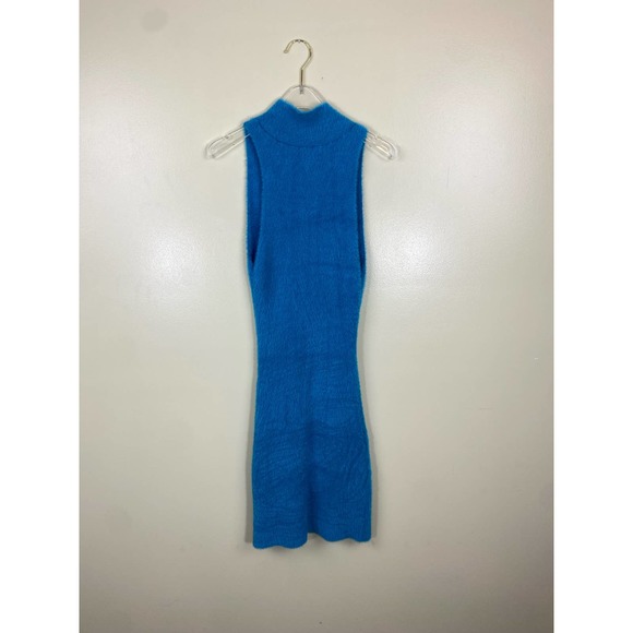 UO Joy Fuzzy Collared Mini Dress Size Medium NWOT Urban Outfitters - Picture 4 of 6